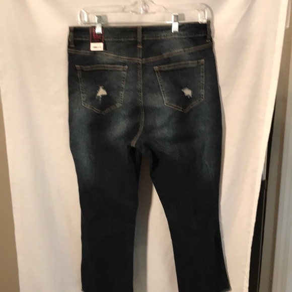 NWT NO BO high rise crop flare ladies size 15 jean - Picture 3 of 3
